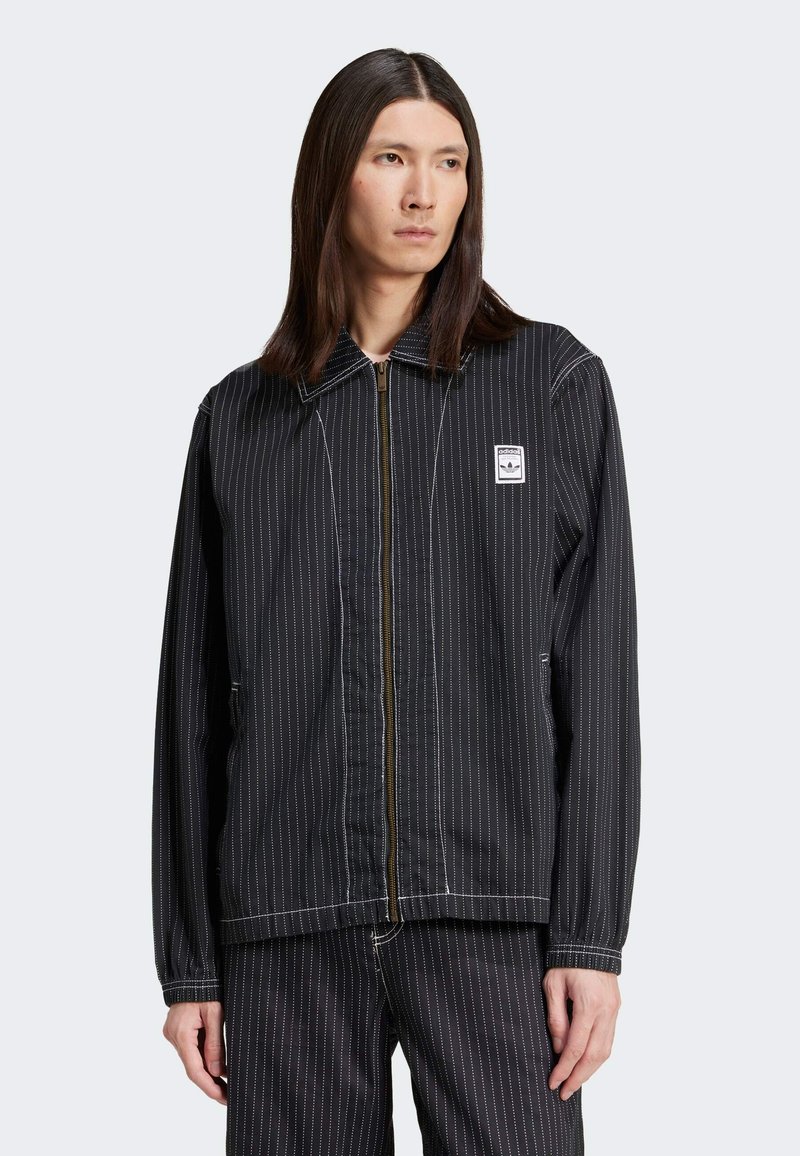 adidas Originals - WABASH NYLON COACH - Džinsa auduma jaka - black, Palielināt
