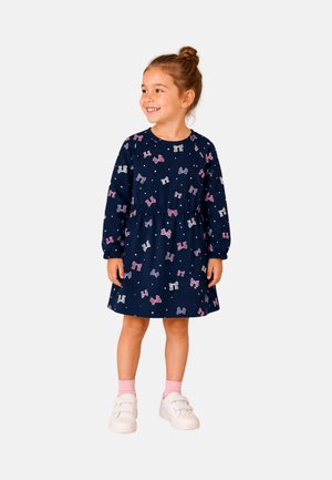 Name it, NMFOLINI LS SWE DRESS BRU PB - Спортна рокля - blue
