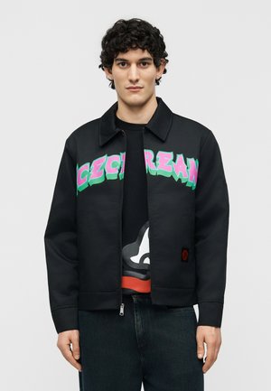 QUILTED WORK JACKET - Ελαφρύ μπουφάν - black