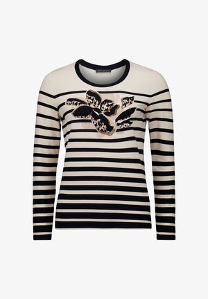 Betty Barclay, BETTY BARCLAY MIT PRINT BASIC SHIRT - T-shirt à manches longues - beige schwarz