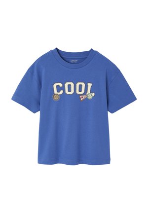 Print T-shirt - blau