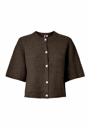 Pieces, PCSILLY SS O-NECK KNIT CARDIGAN NOOS BC - Gilet - hot fudge