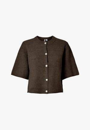 Pieces, PCSILLY SS O-NECK KNIT CARDIGAN NOOS BC - Gilet - hot fudge