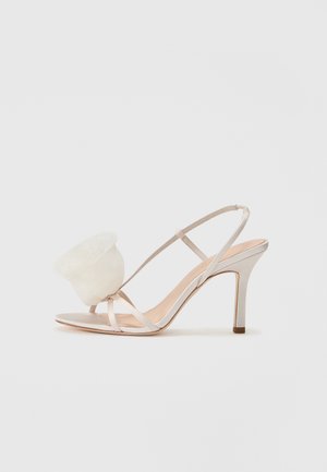 Loeffler Randall STEPH ORGANZA FLOWER - High Heel Sandalette - cream