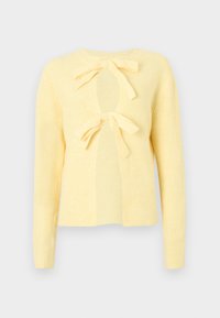 PCSILLY TIE - Ζακέτα - pale banana melange