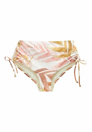 Next HIGH WAIST - Spodný diel bikín - ecru leaf