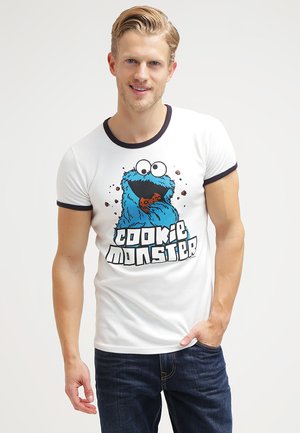 COOKIE MONSTER - Print T-shirt - weiß