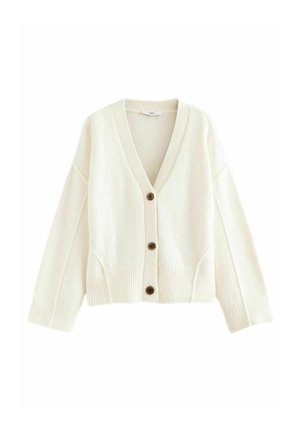 SOFT TOUCH SEAM DETAIL  - Adīta jaka - white ecru