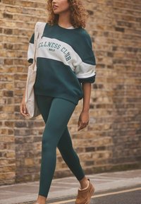 Self. HIGH WAIST  - Tajice - dark green