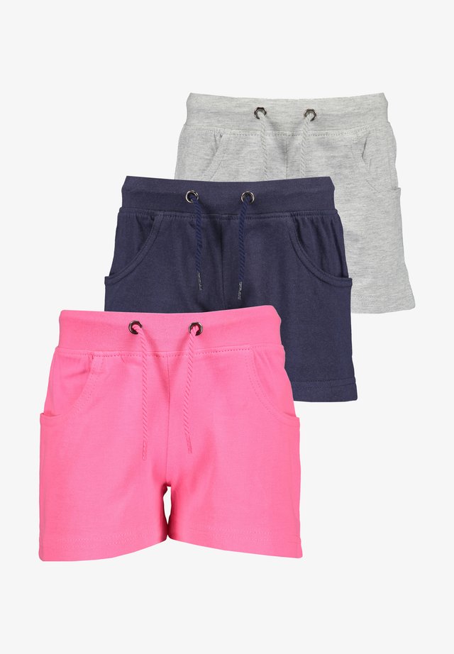 3 PACK - Shorts - pink nachtblau nebel