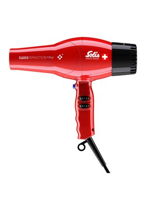 SOLIS - SWISS PERFECTION PLUS 3801 ROT - Hair Styling Tool - transparent