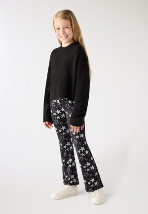 Terranova, LEGGINGS LUNGO CON FANTASIA STELLE - Leggings - var nero