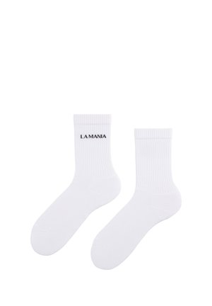 LA MANIA Șosete - white black