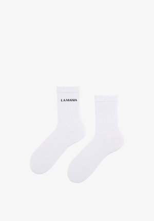 LA MANIA Zoknik - white black