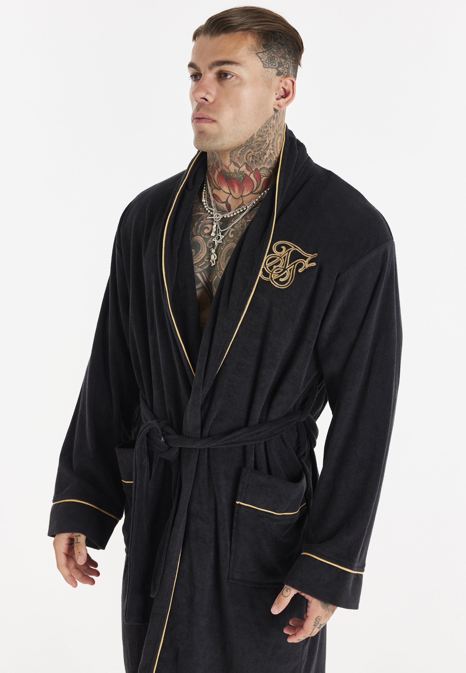SIKSILK LOGO DRESSING GOWN - Halja 