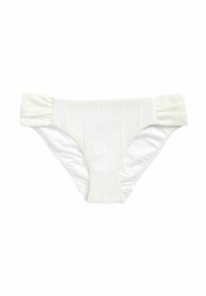 RUCHED SIDE - Bikini-Hose - white texture