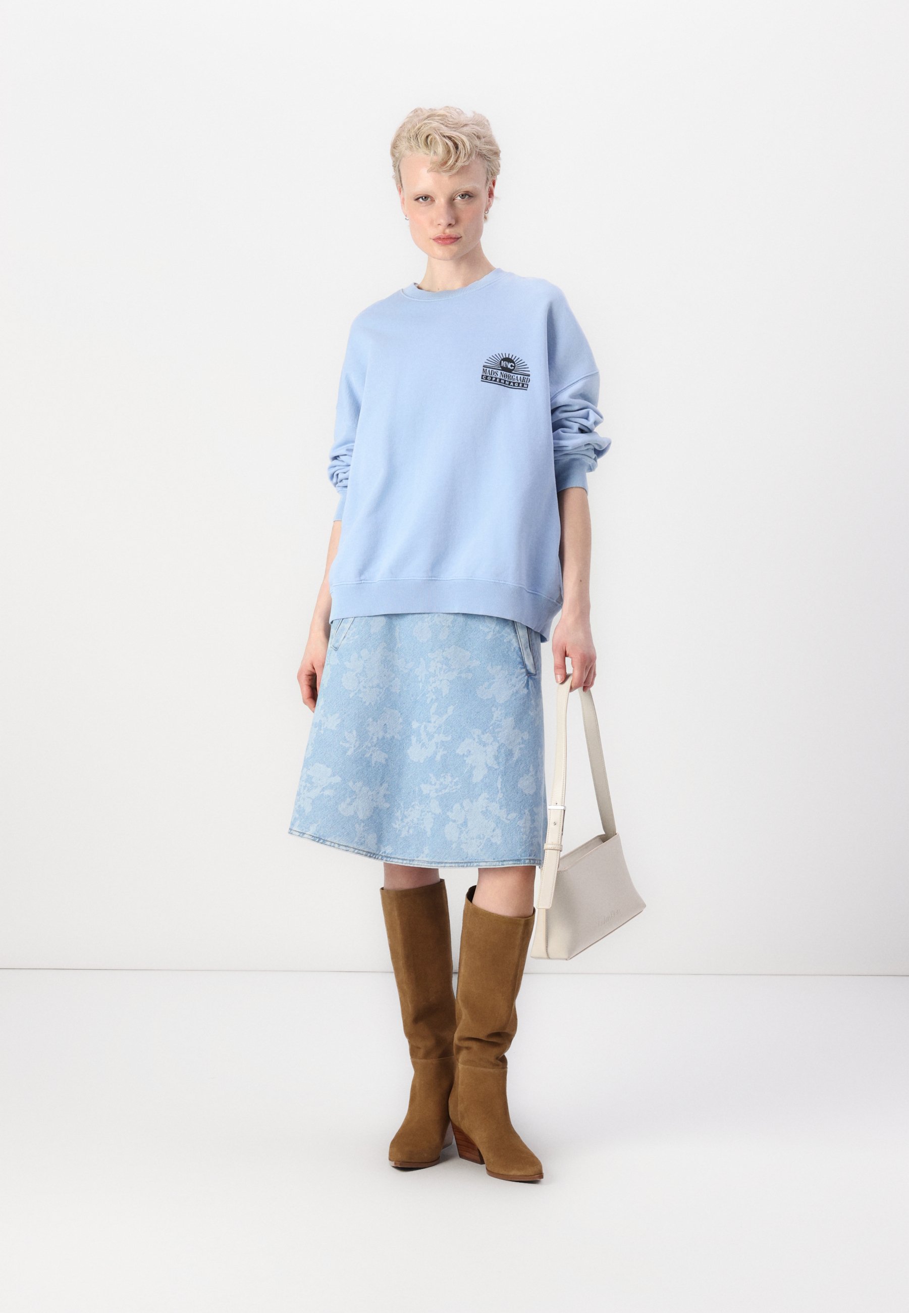Mads Nørgaard COMPACT ATLI - Sweatshirt - light blue/lyseblå