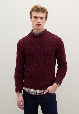 REGULAR FIT - Maglione - dark red