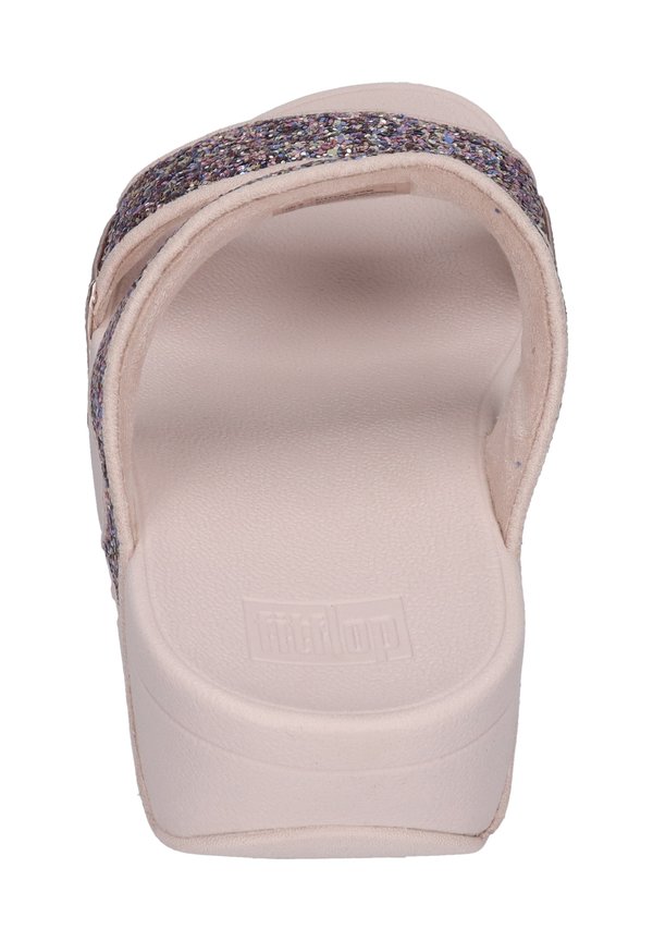 LULU MULTI-TONAL GLITTER - Pool slides - nude rose mix4
