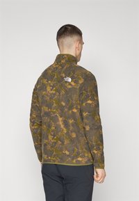 The North Face GLACIER PRINTED 1/4 ZIP - Polárpulóver - forest/olive/moss