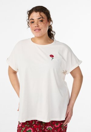 MIT PRINTDETAIL - Pidžamas augšdaļa - antique white