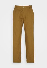 STRAIGHT PLEAT - Auduma bikses - olive