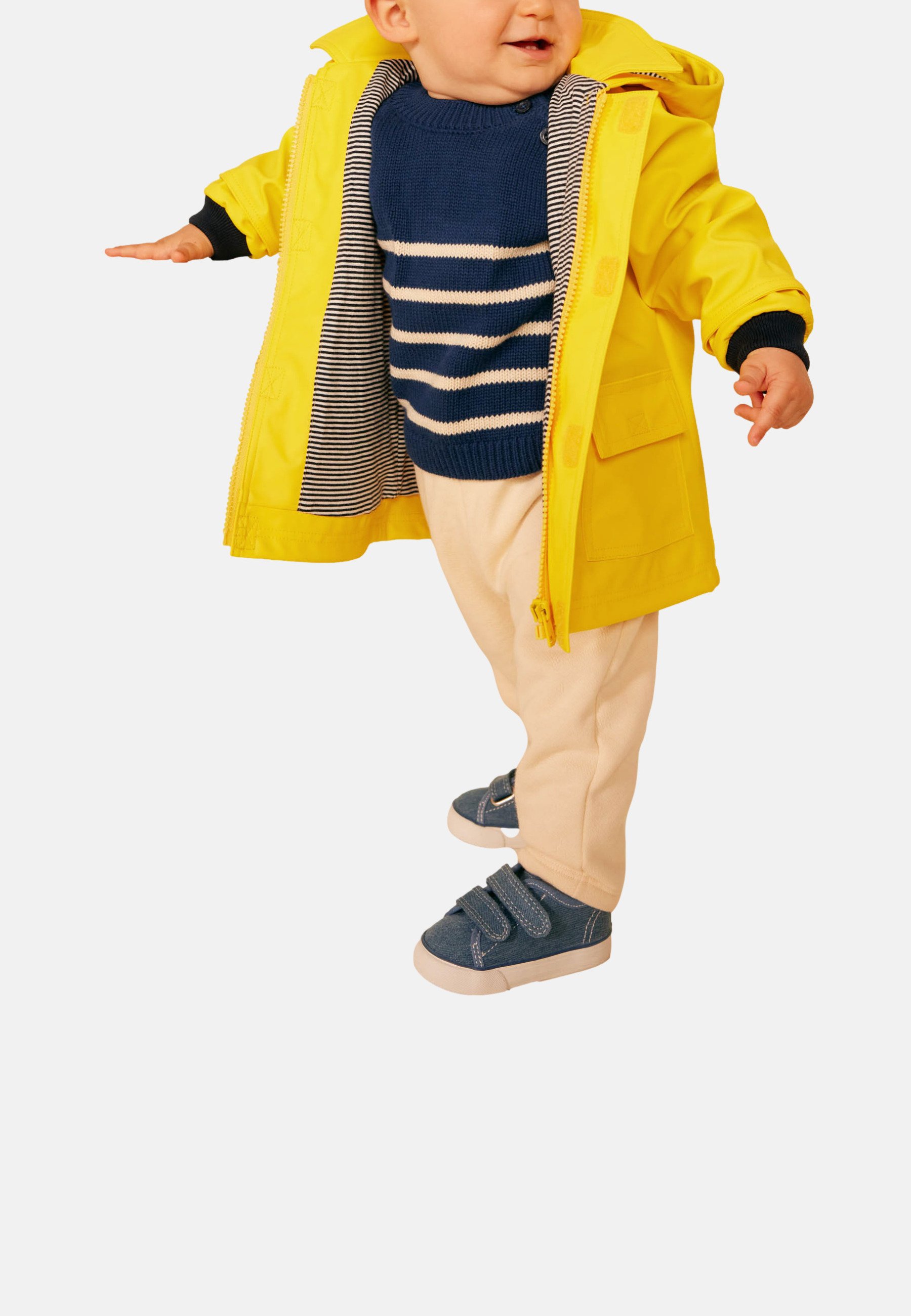 Mono Largo Para Bebé Unisex De Petit Bateau - 100% Algodón, Manga Larga, Cierre Clásico