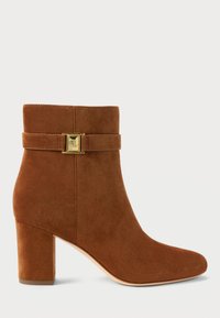 KELLIE SUEDE BOOTIE HEEL - Højhælede støvletter - lauren tan