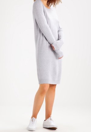 Strikkjoler - mottled light grey