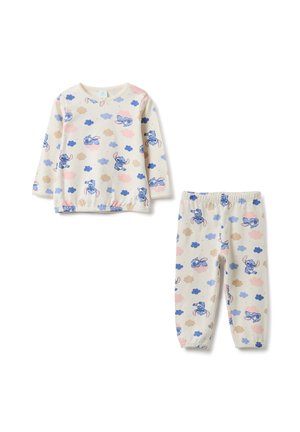 REGULAR FIT WITH PRINTS SET - Pigiama - white/blue