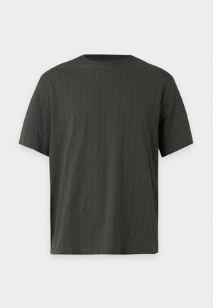 Armani Exchange, AX ALL OVER LOGO T-SHIRT REGULAR FIT - T-shirt con stampa - peat