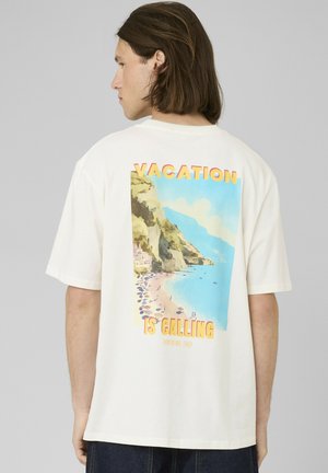 BZB, T-SHIRT IMPRIMÉ DEVANT/DOS - T-shirt imprimé - blanc écru