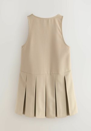 Clarks REGULAR FIT - ZIP FRONT PLEATED SCHOOL PINAFORE - Dnevna obleka - stone