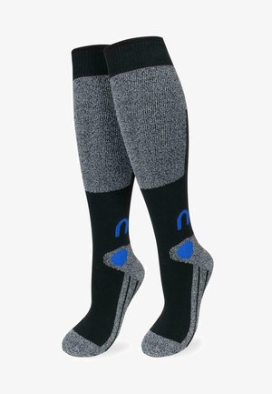 Normani HIGH KNEE THERMAL CUSH 2 PACK - Kniestrümpfe - blue black grey