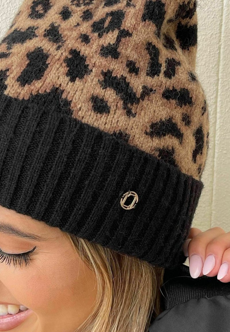 Lipsy COSY LEOPARD PRINT Bonnet neutral/marron ZALANDO