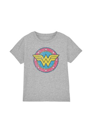 Cotton Soul, WONDER WOMAN CLASSIC 2 UNISEX - Print T-shirt - mottled light grey