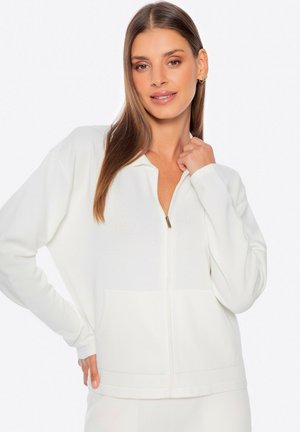 Sudadera con cremallera - cream