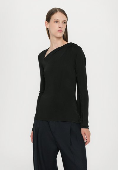 Victoria Beckham SLASH DETAIL - Pitkähihainen paita - black