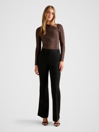 Forever New ROMA GLITTER - Bluză cu mânecă lungă - dark bronze