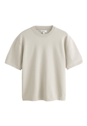 Next, REGULAR FIT - RELAXED FIT PREMIUM MID WEIGHT KNITTED SHORT SLEEVE T-SHIRT - T-shirts basic - neutral