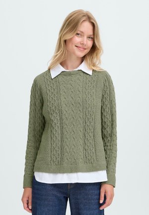 SANVI - Neule - dusty olive