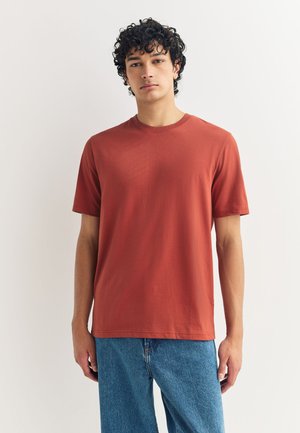 Paprasti marškinėliai - orange marl