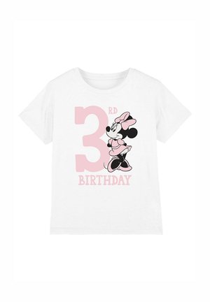 Disney MINNIE MOUSE 3RD BIRTHDAY - Print T-shirt - white