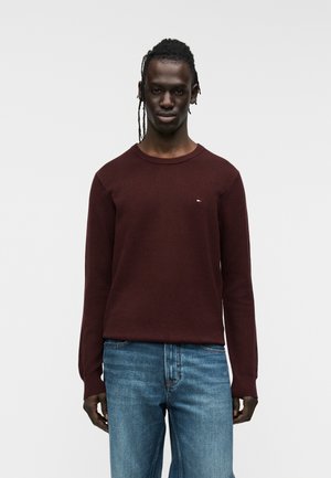 ESSENTIAL STRUCTURE CREW NECK CORE SSENTIALS - Πουλόβερ - deep burgundy