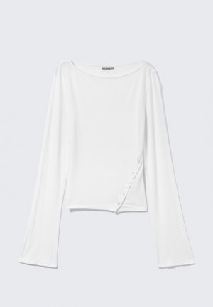 Weekday LONG SLEEVE - Top s dlhým rukávom - white