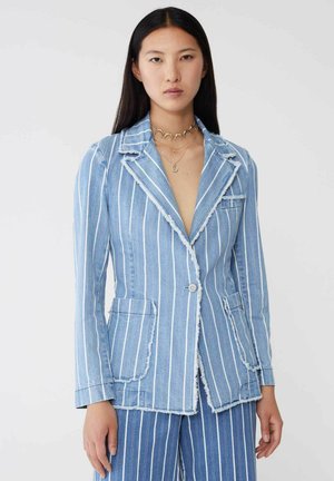 STRIPE - Giacca di jeans - blu denim