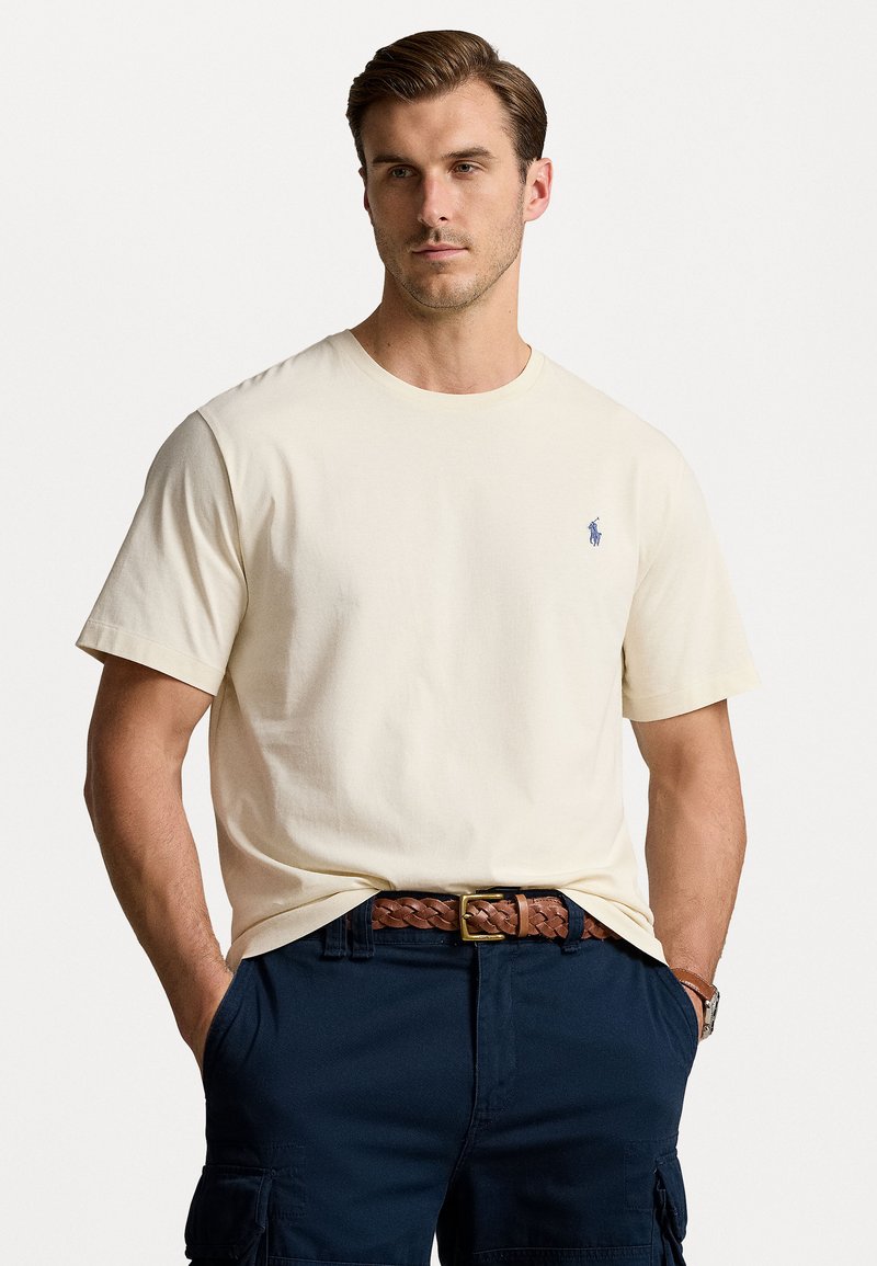 Polo Ralph Lauren Big & Tall - JERSEY CREWNECK T-SHIRT - T-shirt - bas - herbal milk, Förstora