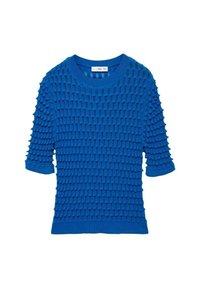 Mango Triko s potiskem - neon blue