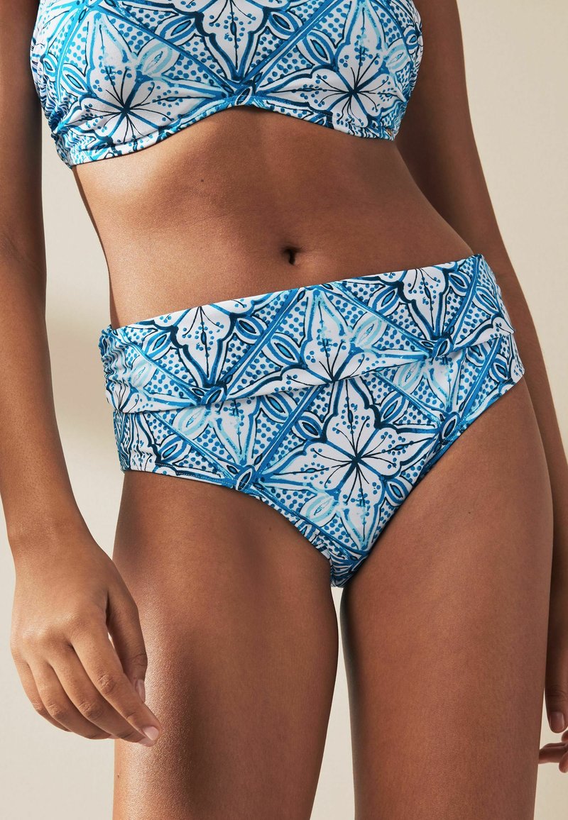 Next Bikinio apatinė dalis - blue white tile
