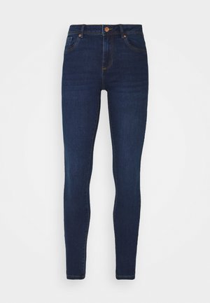 VMTANYA PIPING - Jeans Skinny Fit - dark blue denim